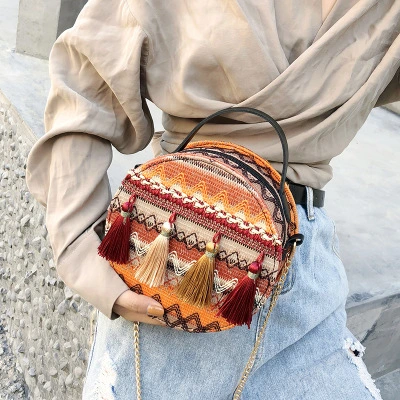 Female Crossbody Bag, Multipurpose Tassel Single-Shoulder Bag Handbag
