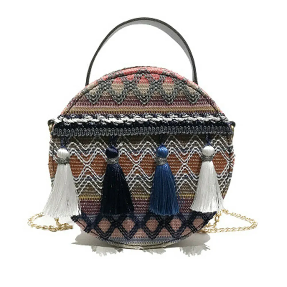 Female Crossbody Bag, Multipurpose Tassel Single-Shoulder Bag Handbag