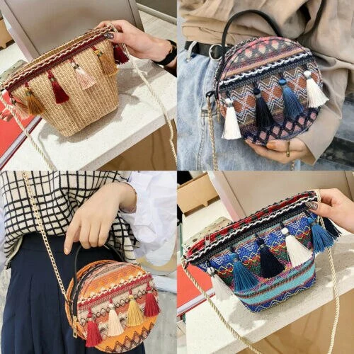 Female Crossbody Bag, Multipurpose Tassel Single-Shoulder Bag Handbag