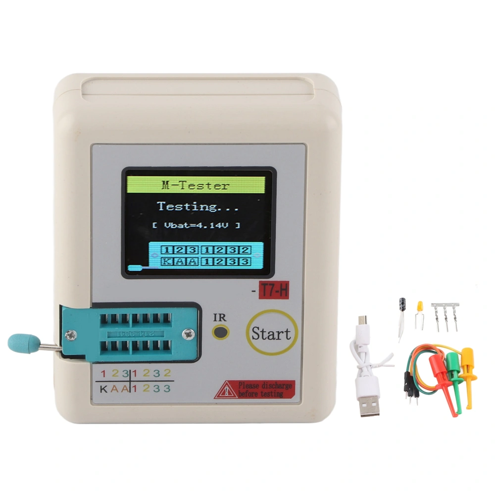 LCR T7H TFT Transistor Tester Graphic Display Multifunction Test