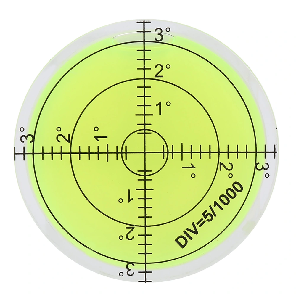 60mm Diameter Measuring Tool Round Level Bubble with Scale for Camera Platform Balance