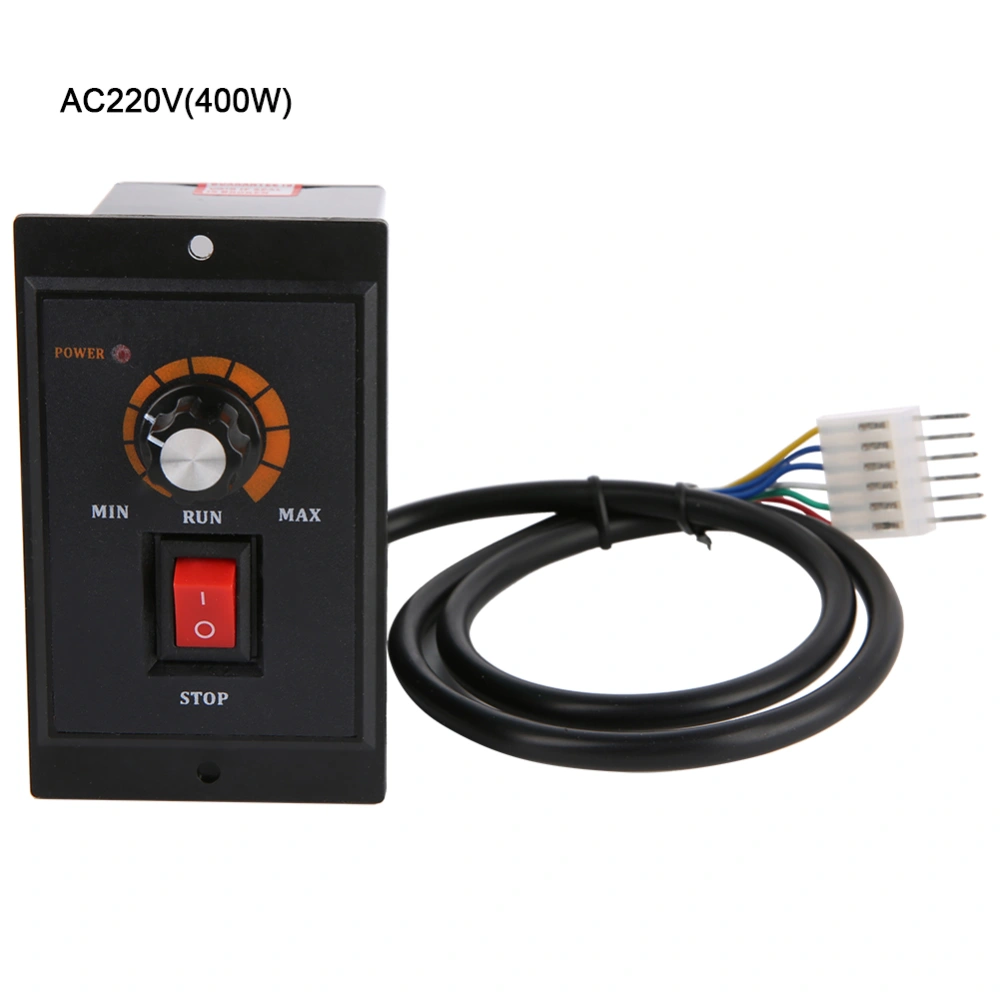 AC 220V 50/60Hz Single Phase AC Motor Speed Controller Electric Motor Speed Regulator(400W)