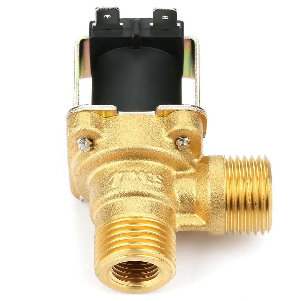 Brass DC24V G1/2 Normal Closed Pilot operated Water Inlet Electric Solenoid Valve