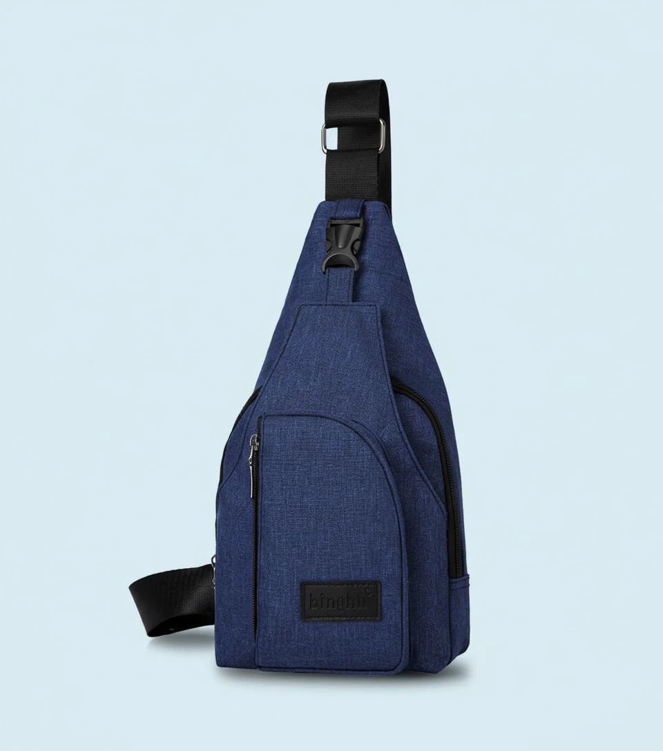 Men's Anti-theft Nylon Chest Sling Bag, Shoulder Cross Body Pack