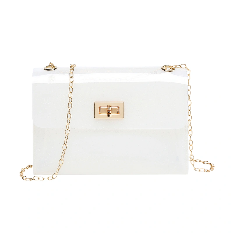 Ladies Jelly Color Bag Wear Resistant Portable Outdoor Messenger Bag