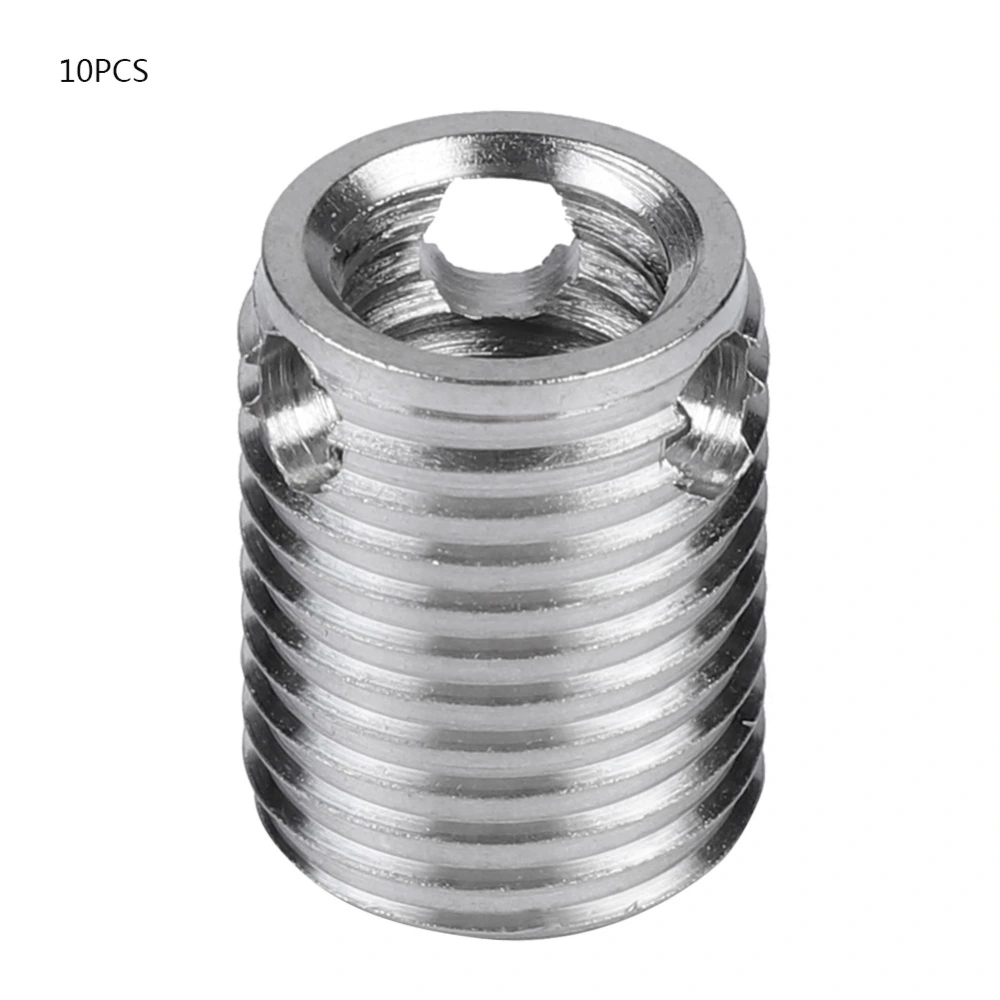 10pcs 308 Type 3-hole SUS303 Stainless Steel Self tapping Screw Thread Inserts (#4)