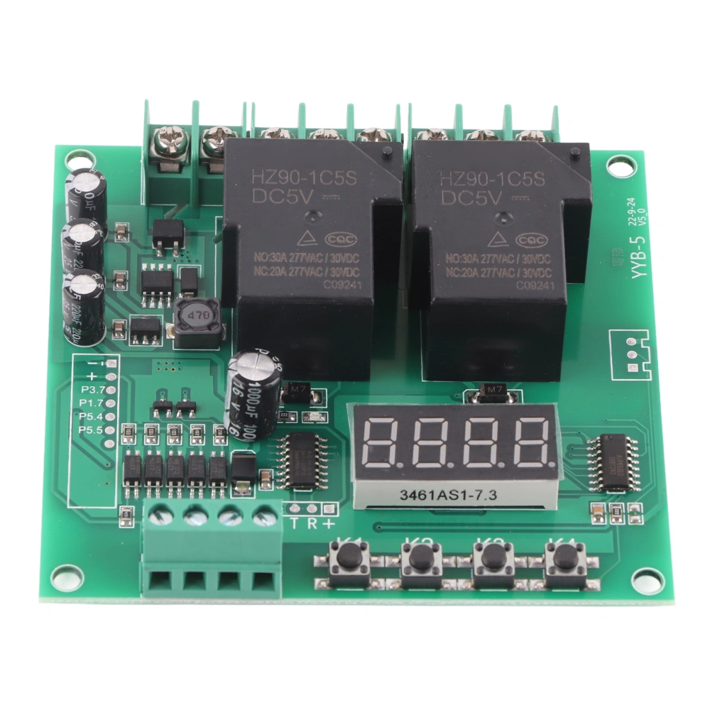 YYB‑5 12v 24v Motor Forward / Reverse Control Board Two Relay Delay Timing Cycle Module