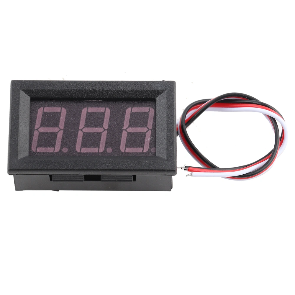 0.56" 3 Wire Digital LED Voltmeter Voltage Meter Panel with Reverse Protection DC0-100V (Red)