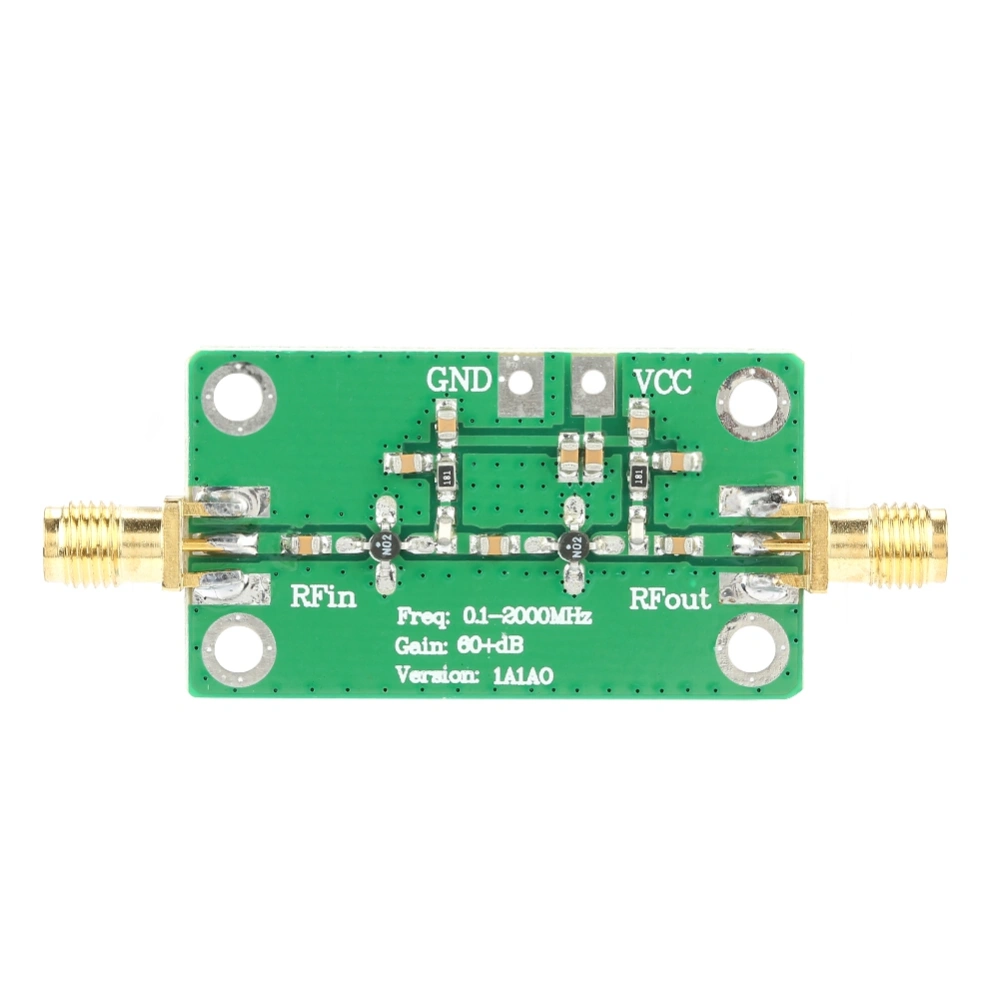 0.1-2000MHz Gain 60dB RF Broadband Amplifier LNA 0.1~2GHZ