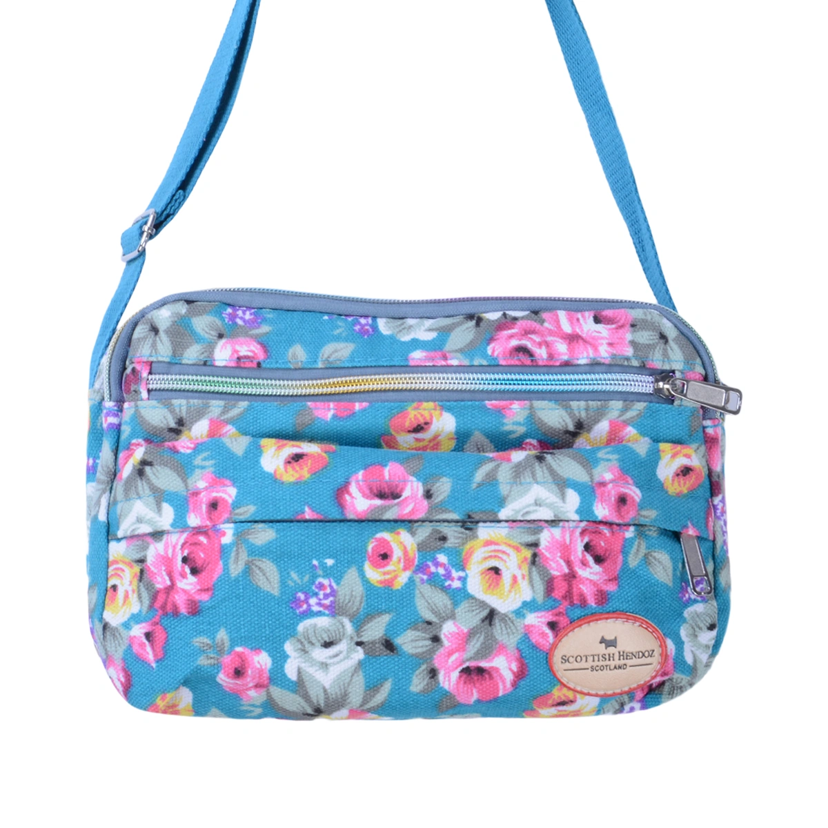 Women Flower Printing Crossbody Bag, Lady Fashion Messenger Pack