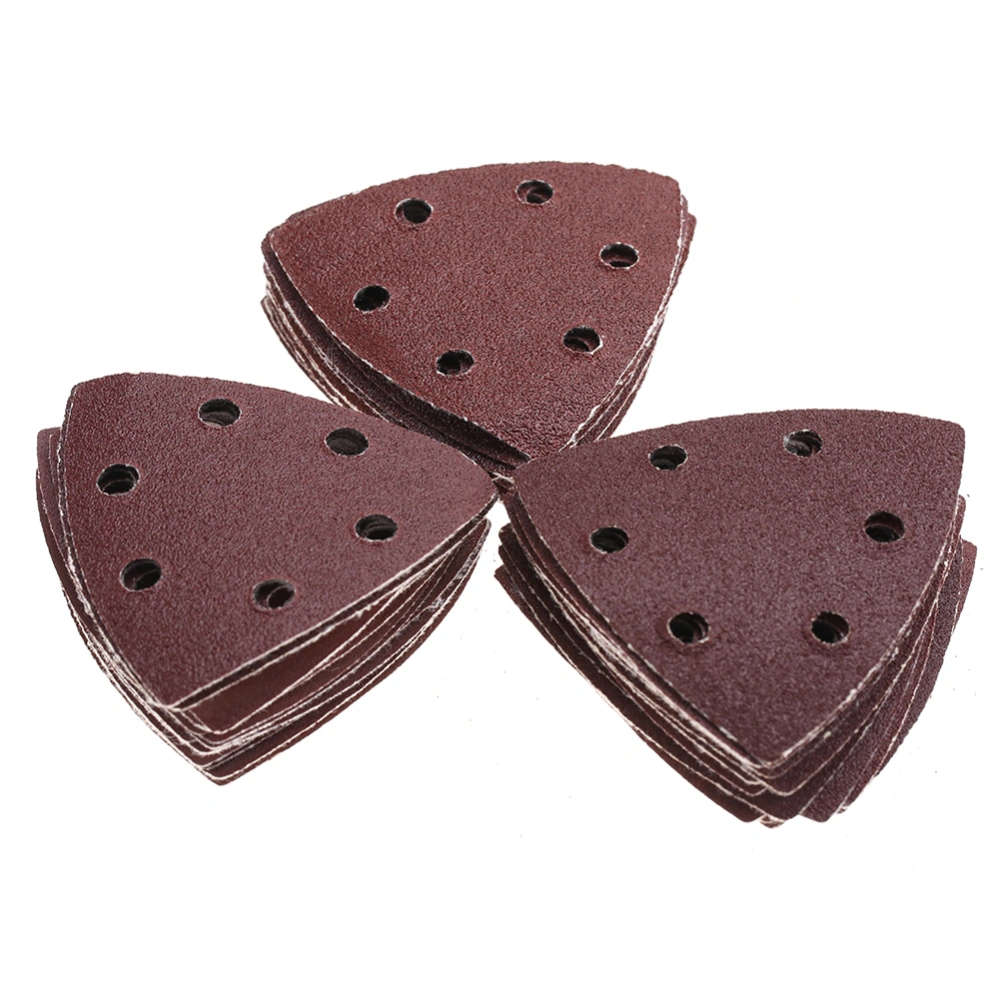 50pcs Grit Sander Sanding Polishing Paper Pads Triangular Abrasive Sandpaper Set