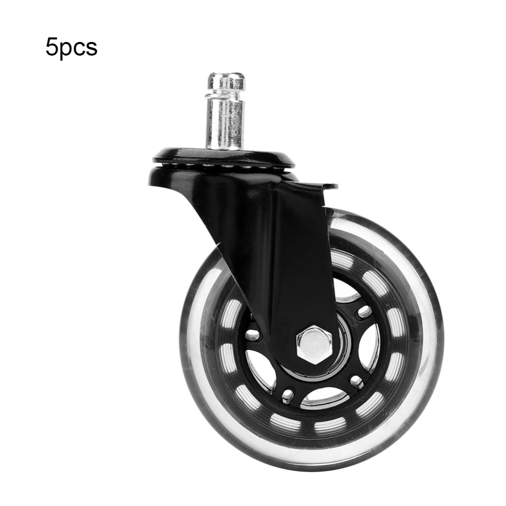 Office Chair Caster Wheels Universal Mute Wheel Replacement Office Chair Wheels 5 PCS(#1)