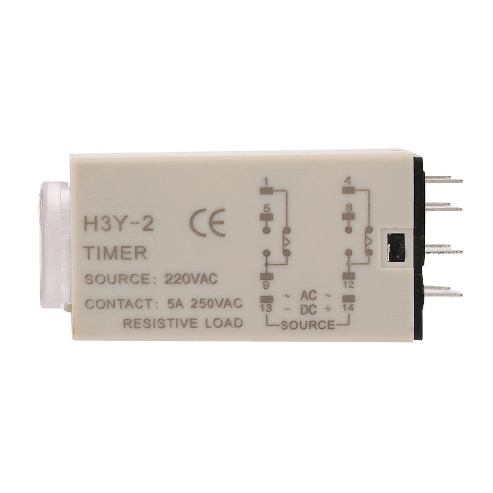 AC 220V H3Y-2 Delay Timer Time Relay 0-10 Second 10s 10sec