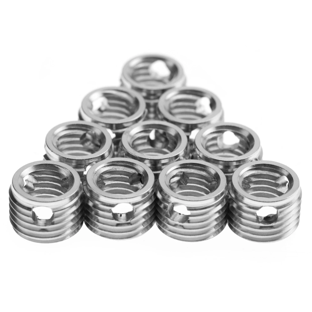 10Pcs 307 Stainless Steel Self tapping Thread Insert Accessories(Inner M8*1.25 Outer M12*1.5)