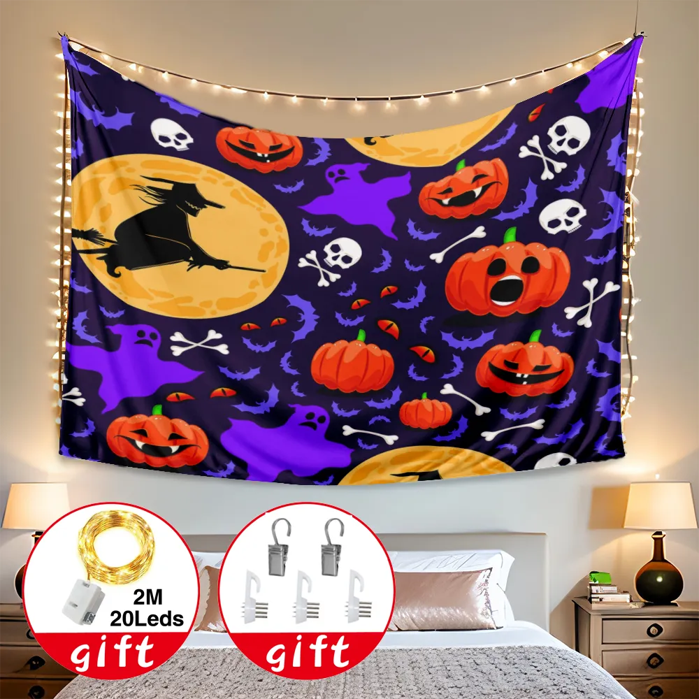 Halloween Tapestry, Mummy Tapestry, for Haunted House Outdoor Patio Garden Indoor Wall Windows Giant Cheesecloth,#165