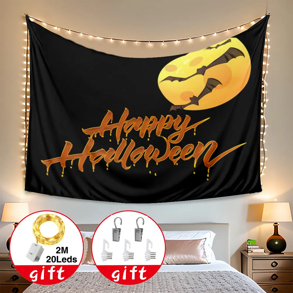 Halloween Decorative Tapestry, Daily Positive Affirmations Wall Decor Hanging Wall Aesthetic Tapestry, for Bedroom Aesthetic Home Wall Dorm Decor,#361