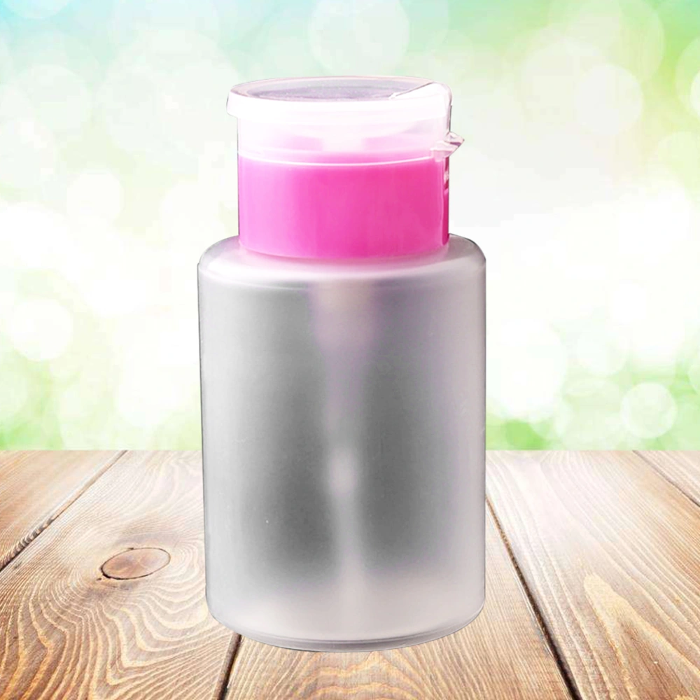 3pcs Empty Nail Polish Remover Bottle Pressing Storage Bottle Nail Polish Remover Container for Women Female (150ml)