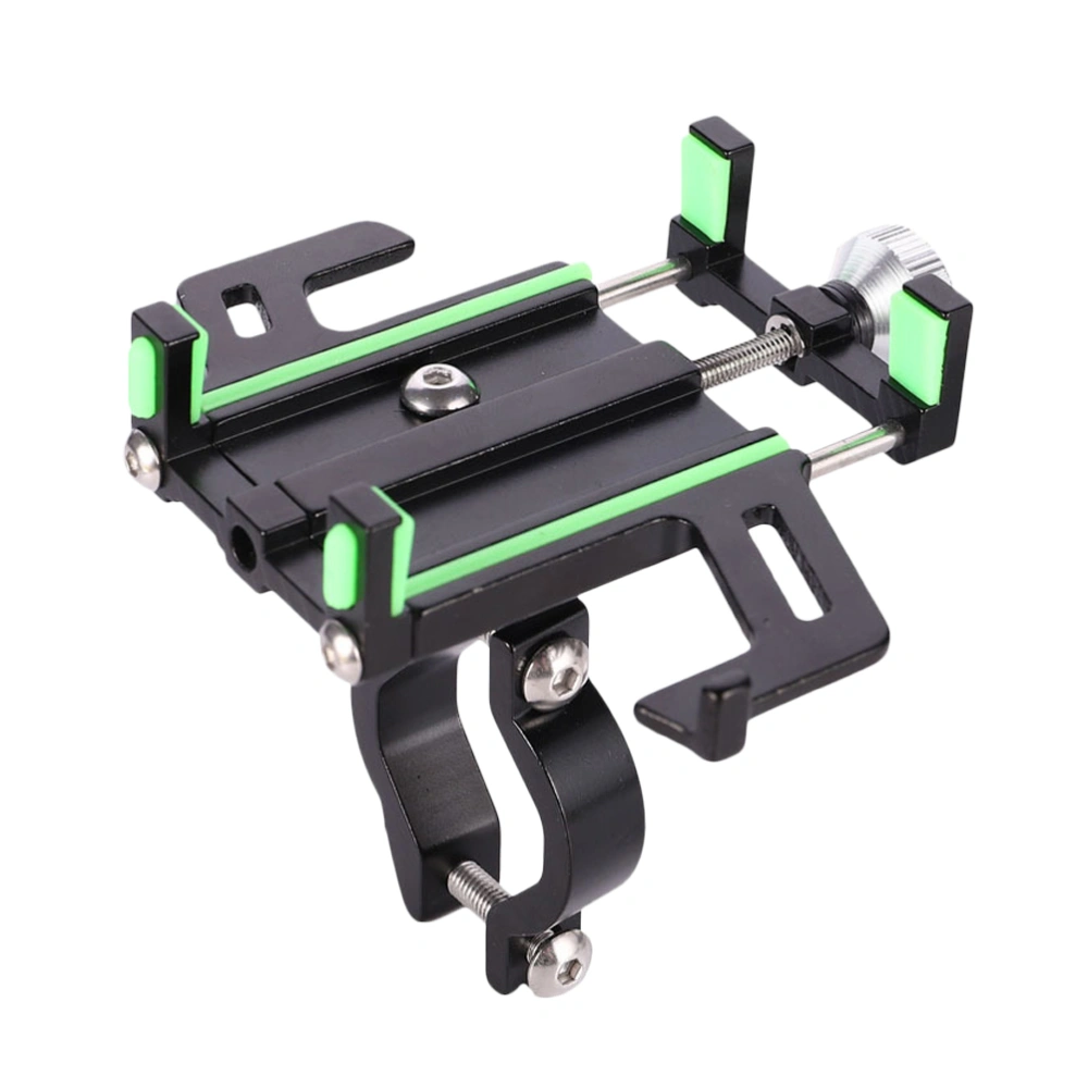 Car Mobile Phone Case Base Bracket Aluminium Alloy Adjustment Desktop Phone Holder Compatible for Car Motorbike(Green)