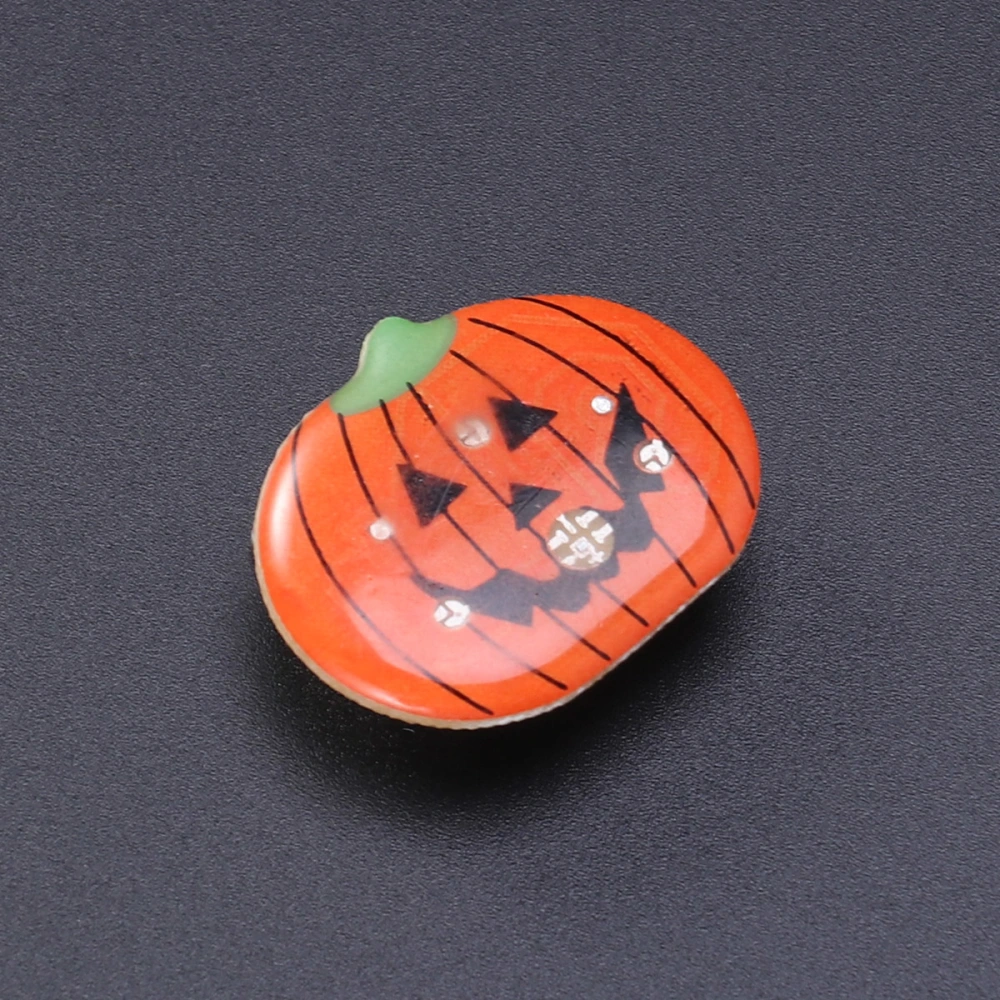 Halloween Brooch Pin Luminous Glowing Badge Clip Party Favors Decorations (Pumpkin)