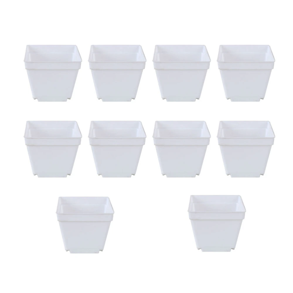 10pcs Flower Pot Succulents Pot Succulents Container Plastic Flowerpot