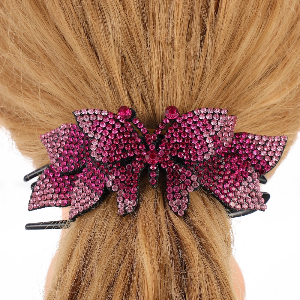 1Pc Rhinestone Hair Clip Fashion Hair Clip Beautiful Duckbill Clip for Women