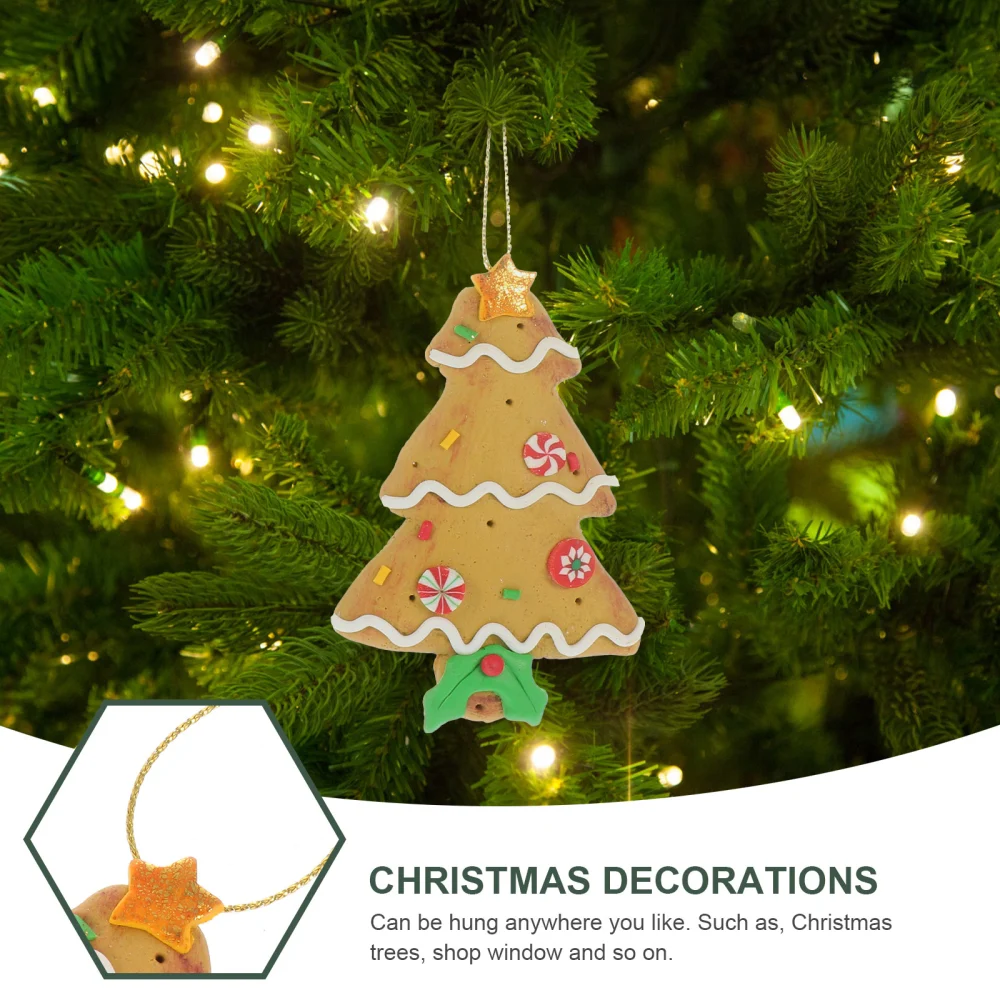 1pc Xmas Tree Shaped Decor Durable PVC Pendant Lovely Christmas Tree Decor