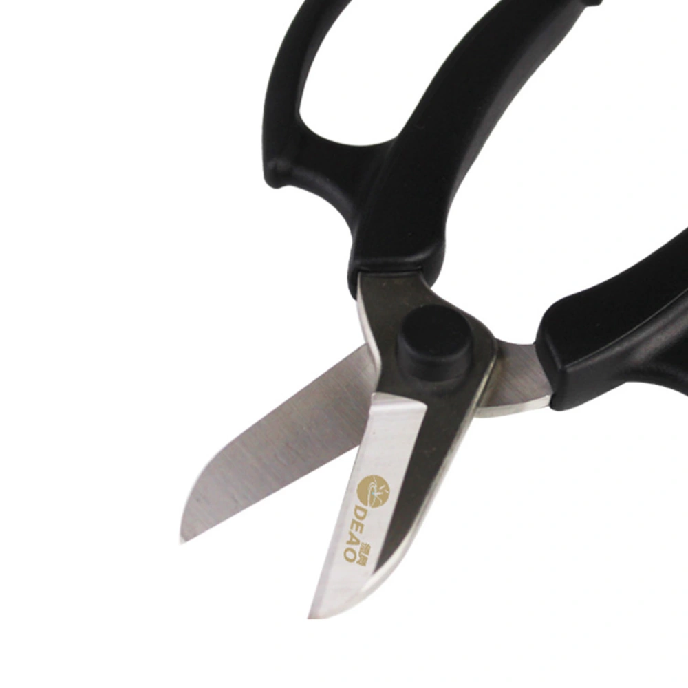 Gardening Floral Scissors Round Head Cut Home Flower Cut Flowers Cut Flower Branches Flower Repair Tools(Black)