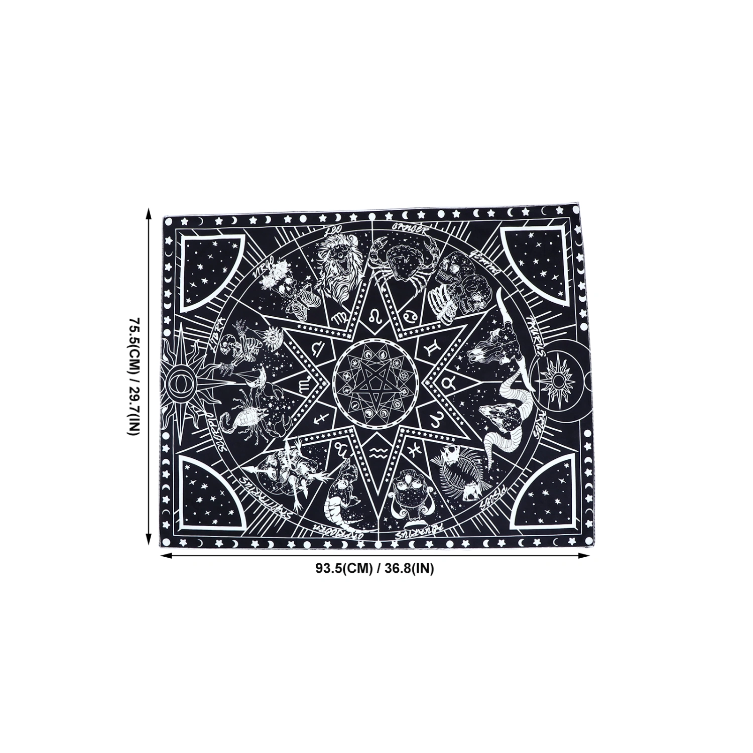 1 Set Wall Tapestry Black White Art Tapestry Hanging Carpet Party Decoration