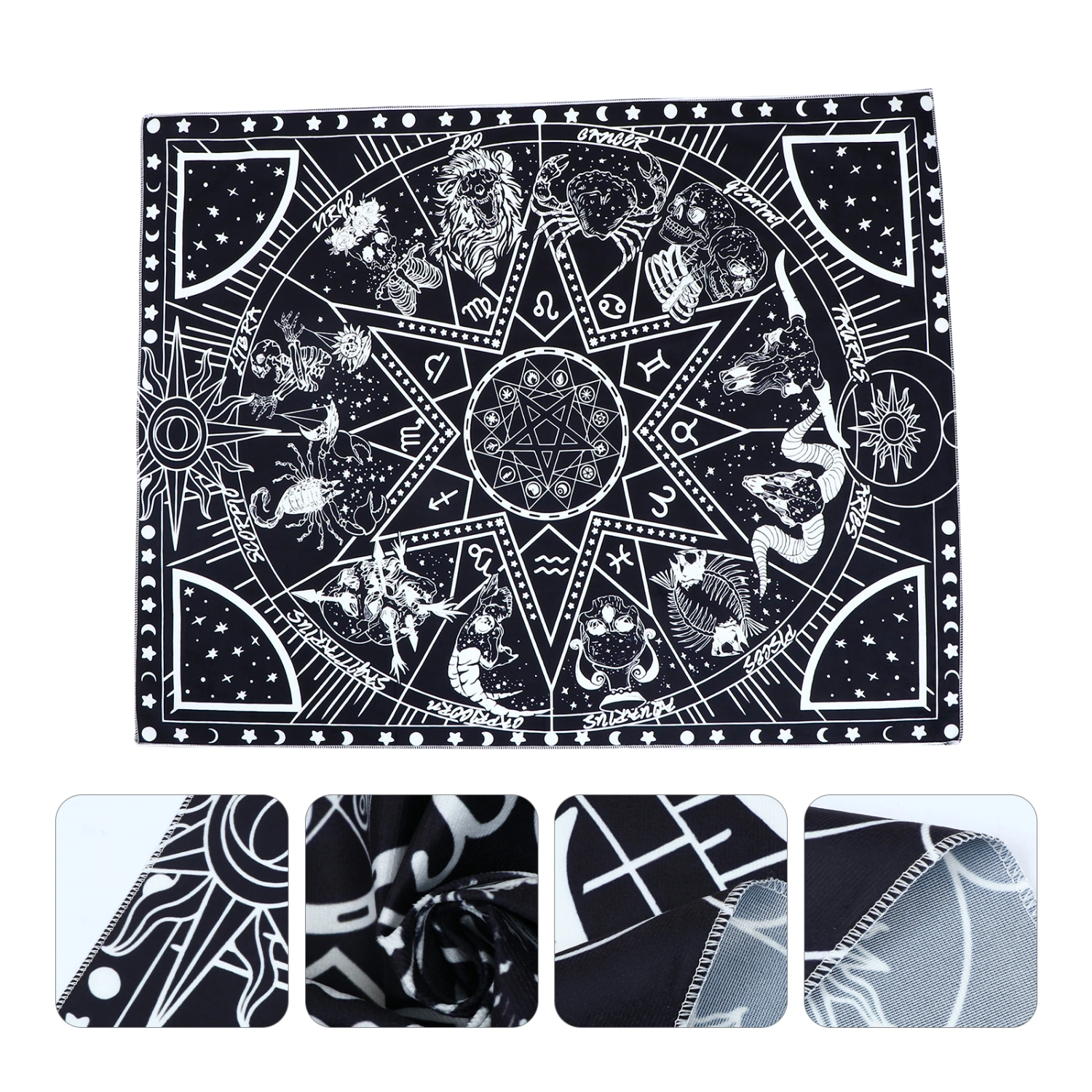 1 Set Wall Tapestry Black White Art Tapestry Hanging Carpet Party Decoration