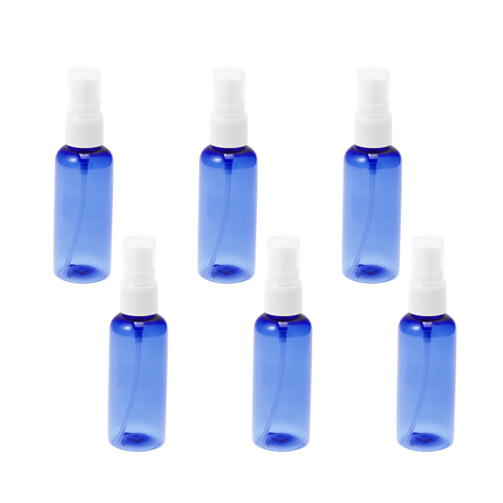 8pcs 50ml Empty Spray Bottle PET Perfume Refillable Bottles Portable Liquid Bottle with White Lid for Travel Home