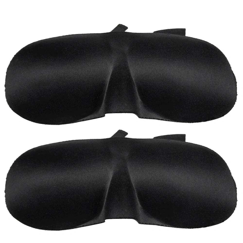 2pcs Novelty 3D Sleeping Masks Eye Patches Eye Masks Sleep Masks Blindfolds (Black)