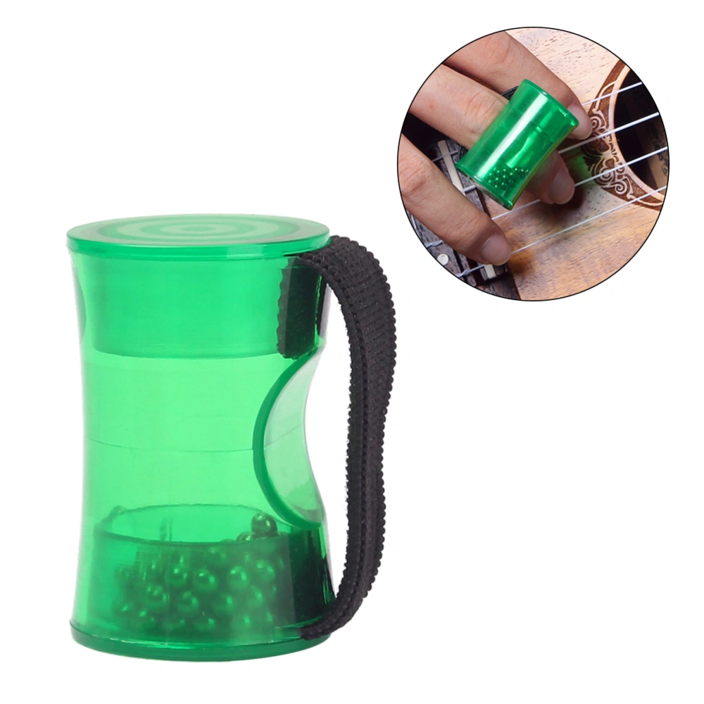 Mini Guitar Finger Shaker Hammer Rhythmic Ring Wear On Finger For Ukulele Guitar Bongo (Green)