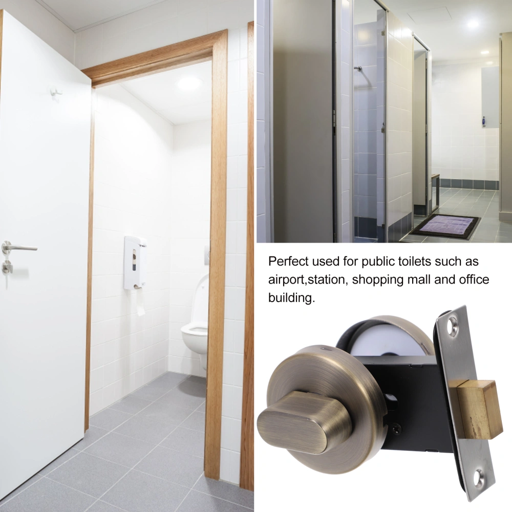 Bathroom Door Lock Toilet Partition Lock Public Toilet Indicator Door Lock