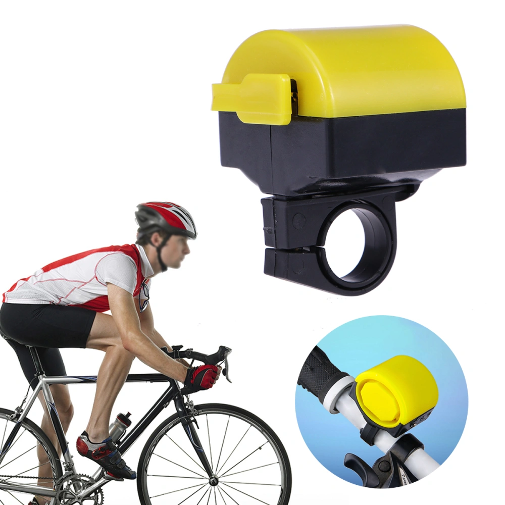 Bike Horn Intelligent Waterproof Electric Bike Trumpet for without Battery (Yellow)