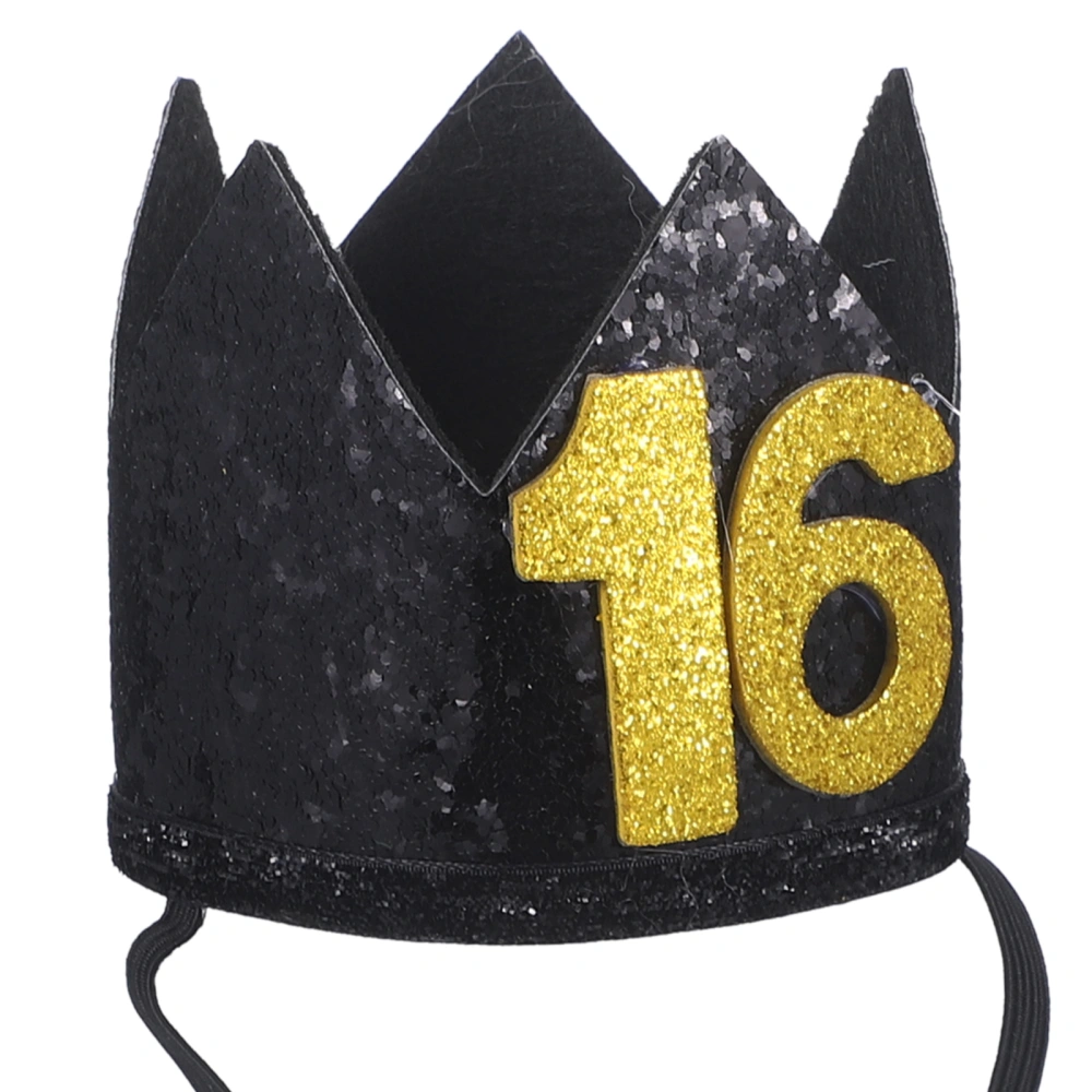 1PC Birthday Party Hat Party Decorative Tiara Crown Eye-Catching Hat Crown