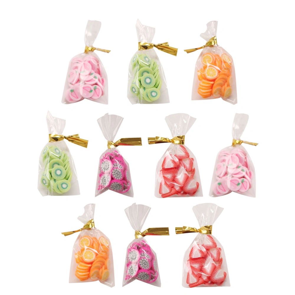 10Pcs Mini Packaged Snacks Adornments Simulated Snacks Bags Miniature Snacks Ornaments