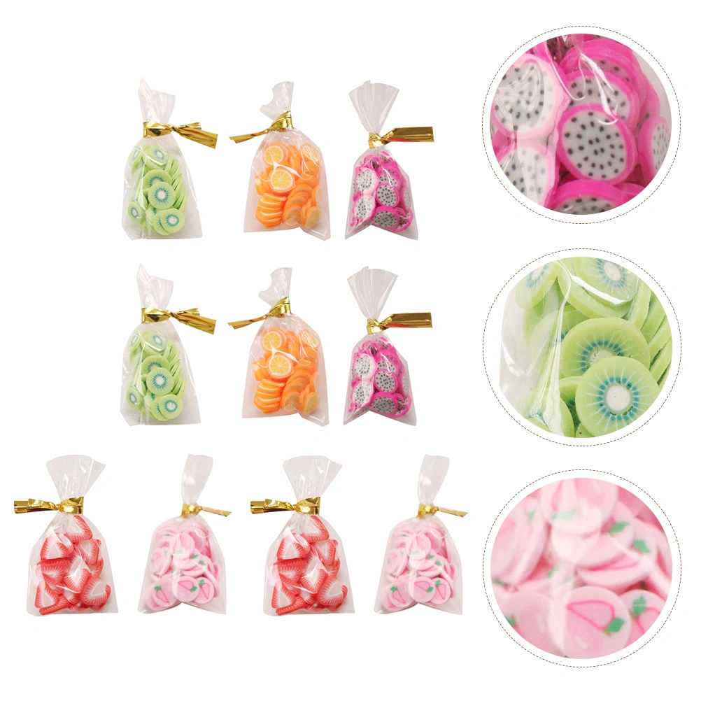 10Pcs Mini Packaged Snacks Adornments Simulated Snacks Bags Miniature Snacks Ornaments