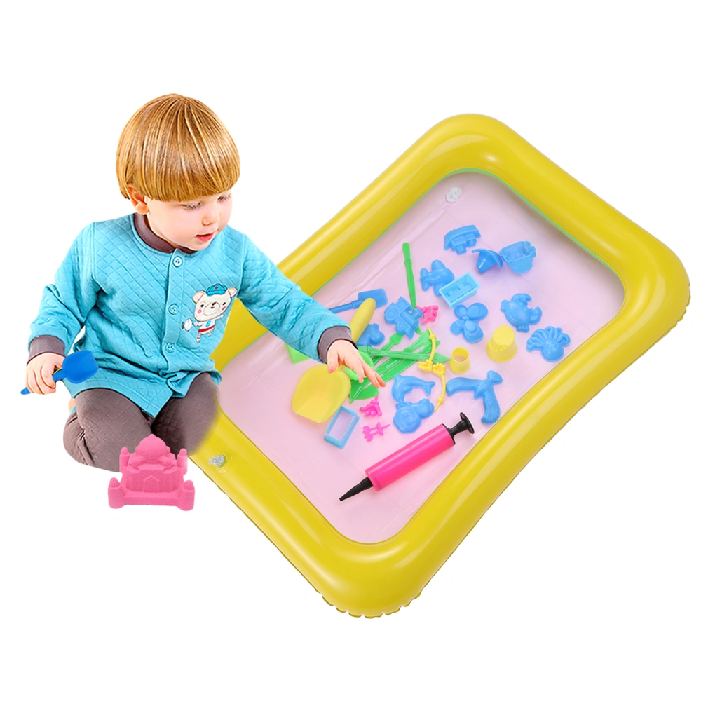 33pcs Play Sand Molds Beach Sand Toys Set Sand Tray Toys Castle Sand Molds Set for Kids (Random Color)