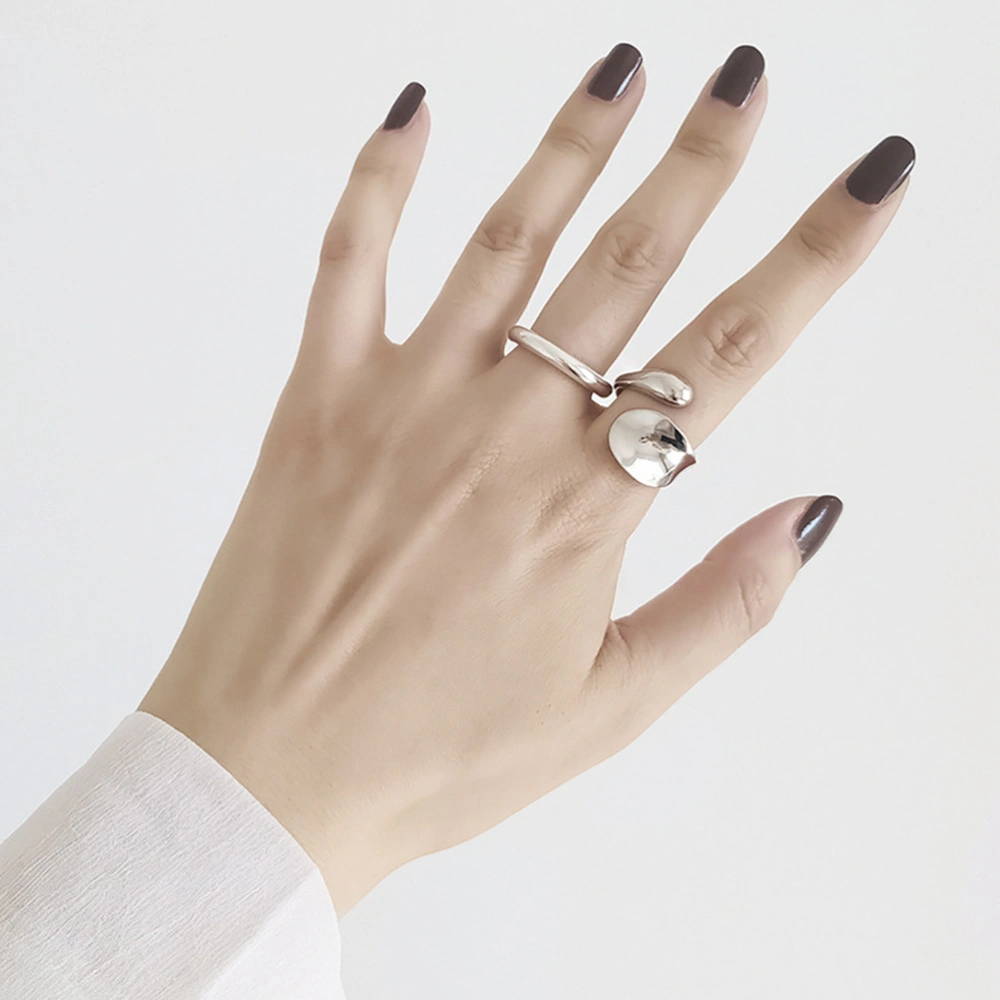 Adjustable Open Ring Statement Finger Ring Women Finger Decoration Fashion Accessory