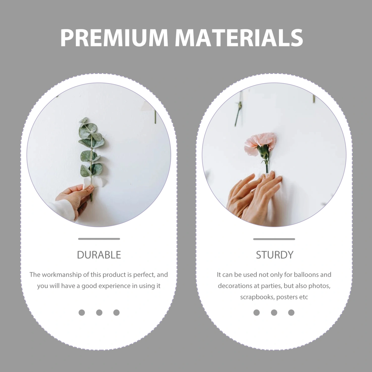 200Pcs Dual Side Adhesive Dots Dual Side Sticky Paste Adhesive Acrylic Pads Sticky Acrylic Pad