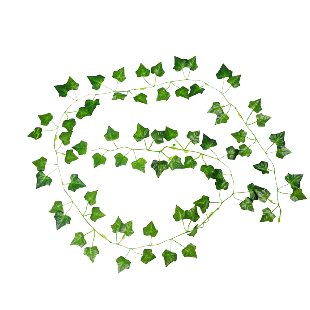 6pcs 6.5ft Artificial Wall Hanging Ivy Vine Foliage Leaf Garland Plants Decor Flowers Home Decor - Pumpkin Leaf