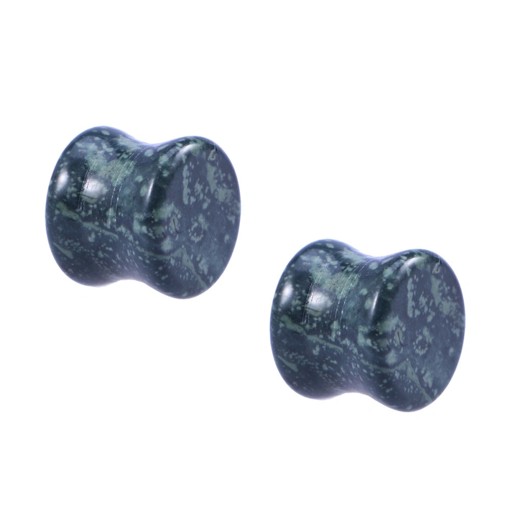 1 Pair 12mm Natural Stone Ear Tunnel Plugs Ear Gauges Expanders Body Piercing Jewelry