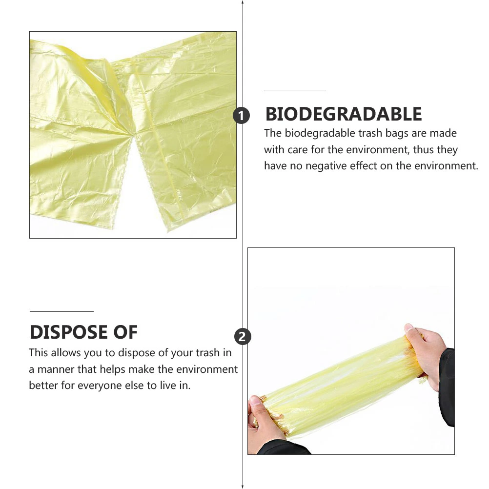 200 Counts 10 Rolls Trash Bags Small Garbage Bags for Kitchen Living Room Car