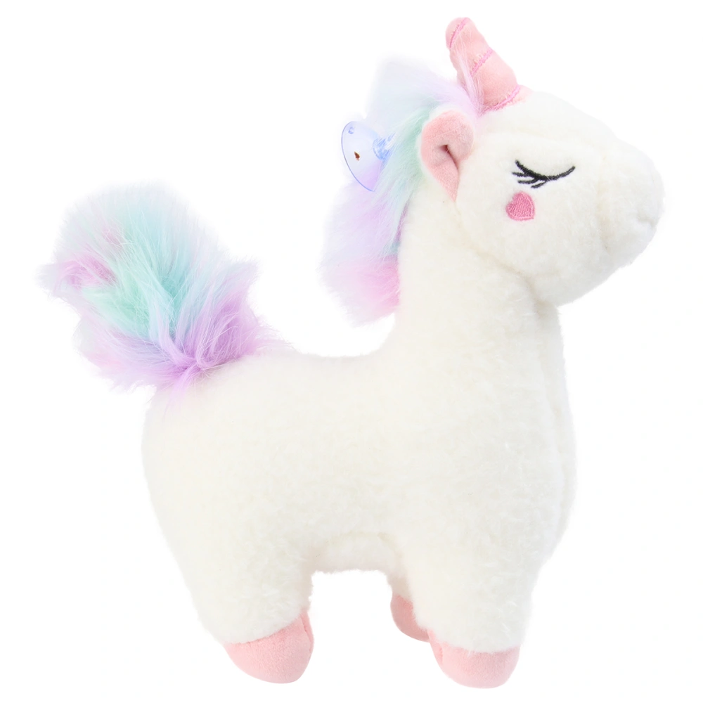 Unicorn Doll Throw Pillows Stuffed Cotton Plush Toy Animal Toy Gift Washable Sofa Throw Pillow Gift for Woman Kid (White 40cm)