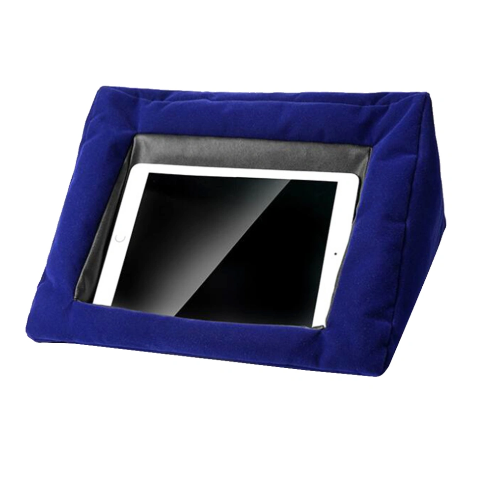 Tablet Pillow Tablet Pillow Stand Holder Creative Cushion Pillow Stand Holder Compatible For (Blue)