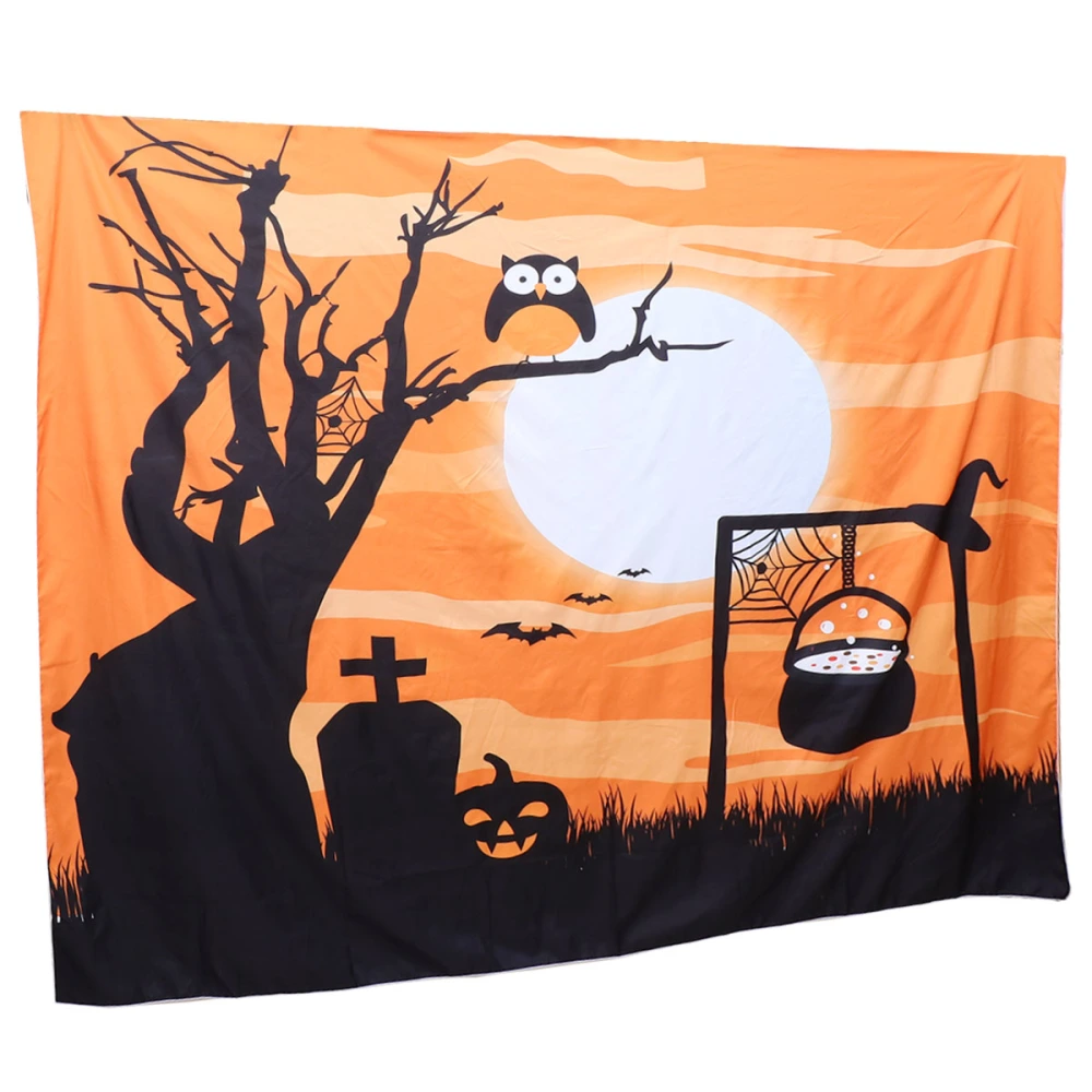 Halloween Tapestry Creative Hanging Wall Blanket Cartoon Wall Hanging Backdrop