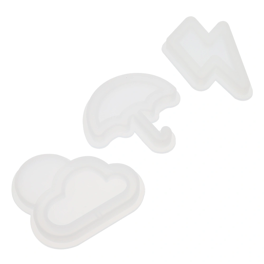 3pcs Silicone Mold Cartoon Crafts Mould Pendant Mold Pendant Casting Mould