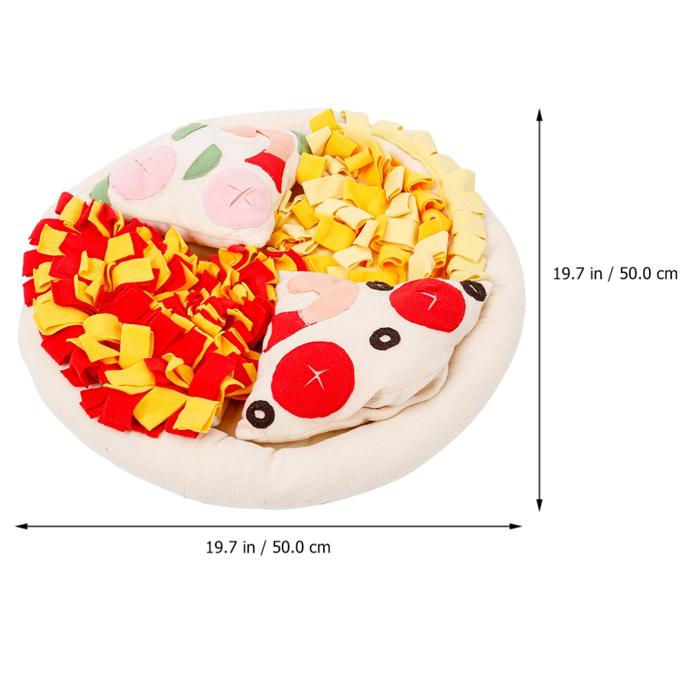 Dog Snuffle Mat Pizza Shape Pet Sniffing Pad Training Slow Feeding Mat