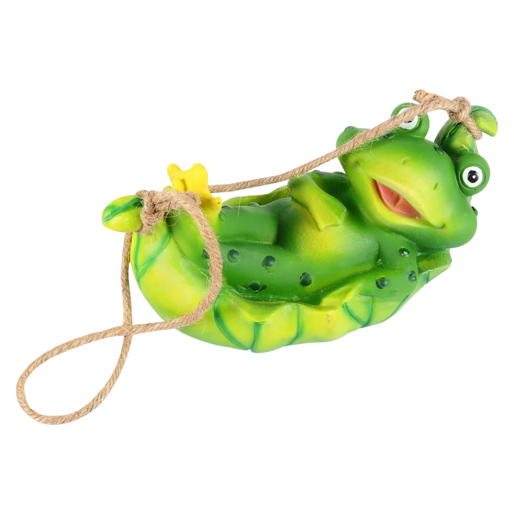 Hanging Frogs Decor Resin Ornament Outdoor Hanging Ornaments Garden Adornment