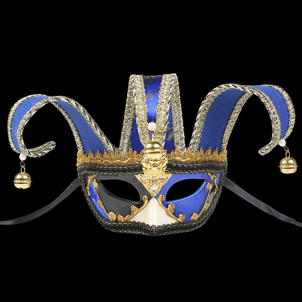 Venetian Style Party Half Face Mask Carnival Costume Mask Christmas Masquerade Fancy Ball Dress Up Mask (Blue, Man)